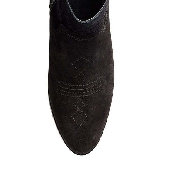 NIB Yellowbox Black Suede Pueblo Bootie, 8.5 - Picture 5 of 6